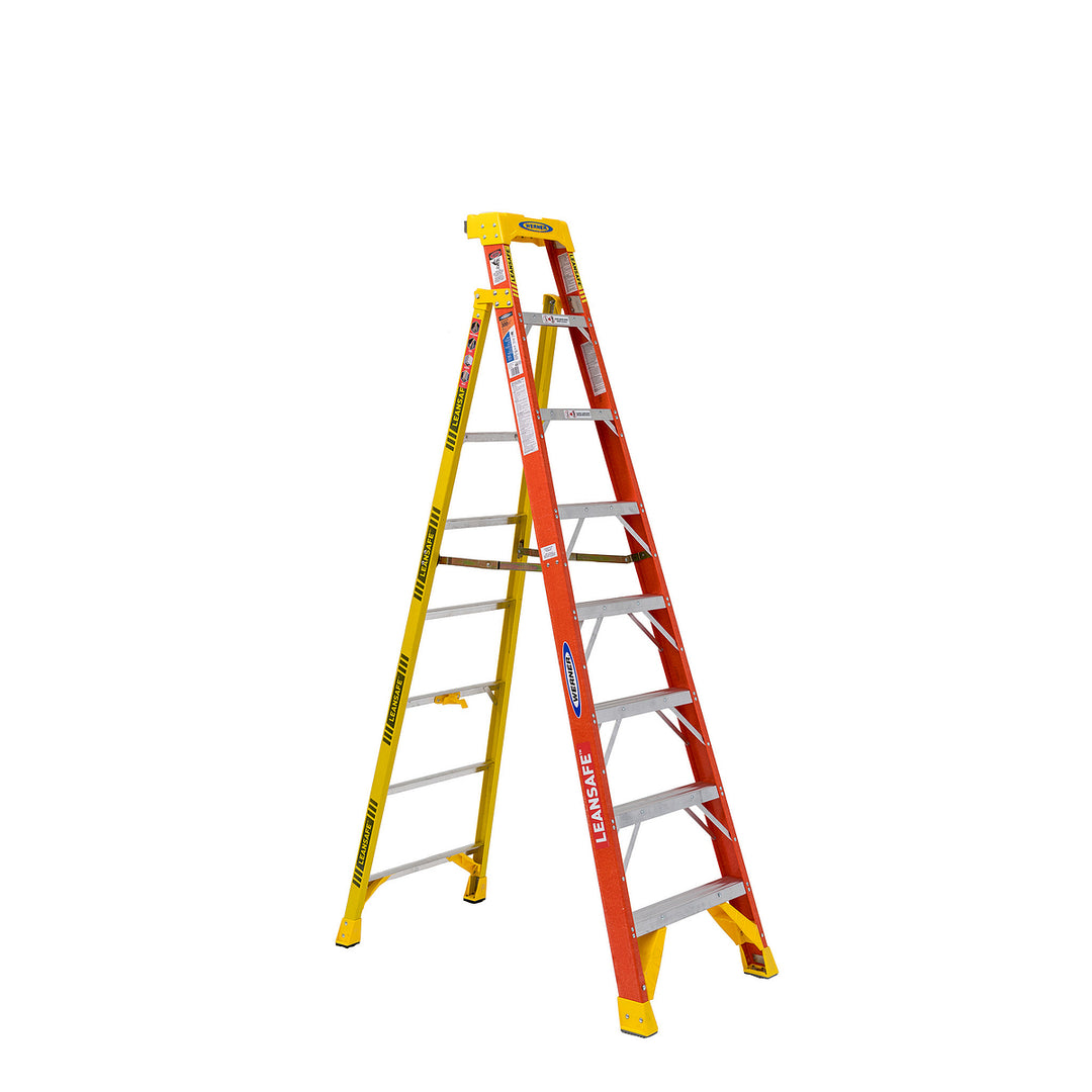 WERNER 8' Type IA Fiberglass Leaning Ladder