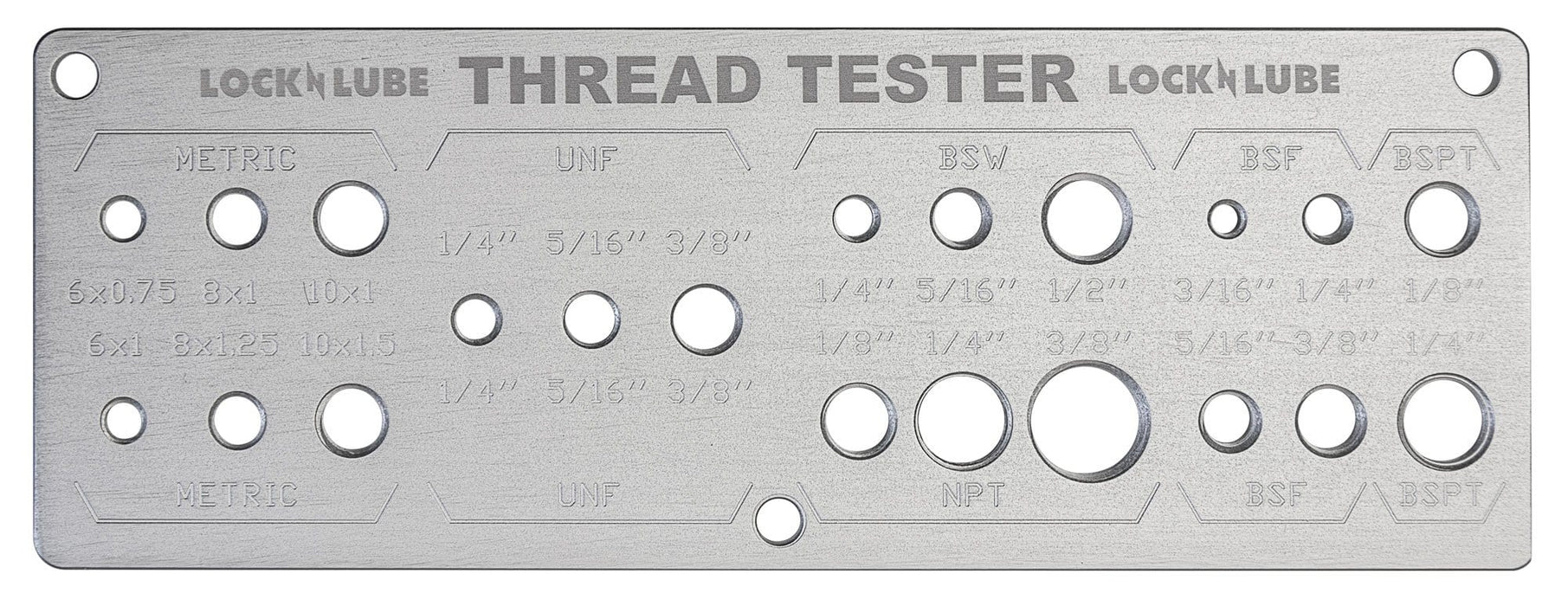 LOCKNLUBE Grease Fitting Thread Tester