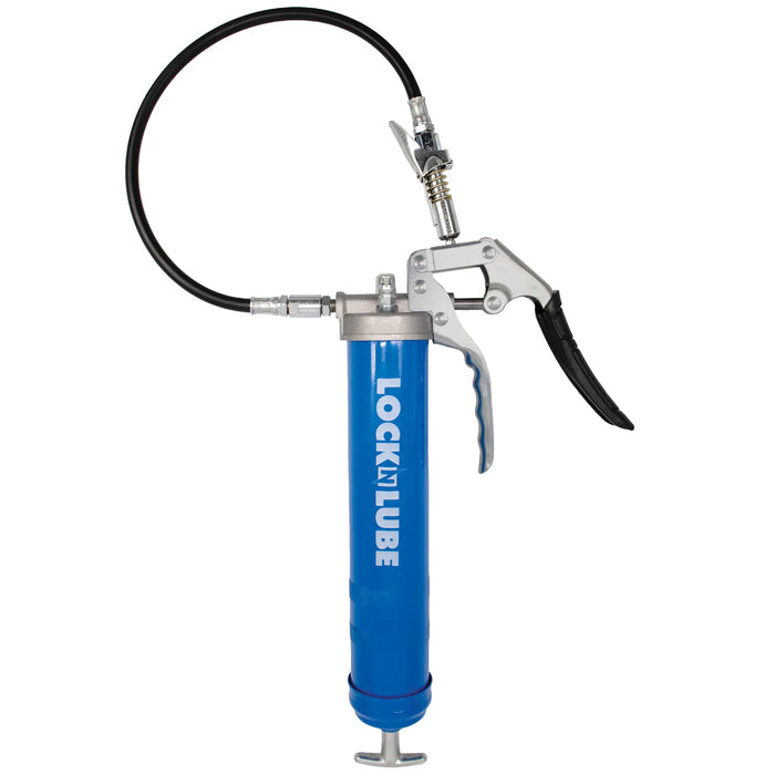 LOCKNLUBE Blue Heavy-Duty Pistol Grip Grease Gun