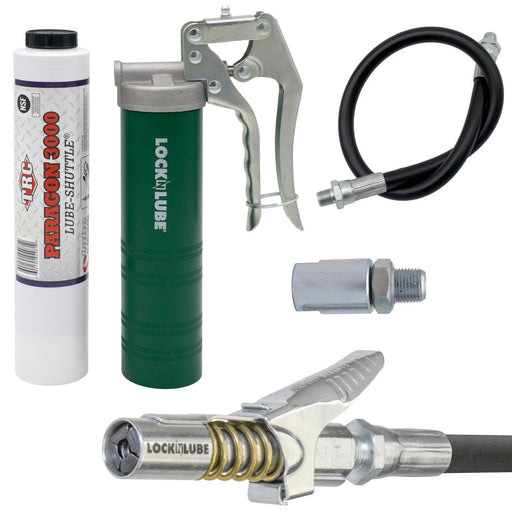 LOCKNLUBE Spin-On Pistol-Grip Grease Gun Kit