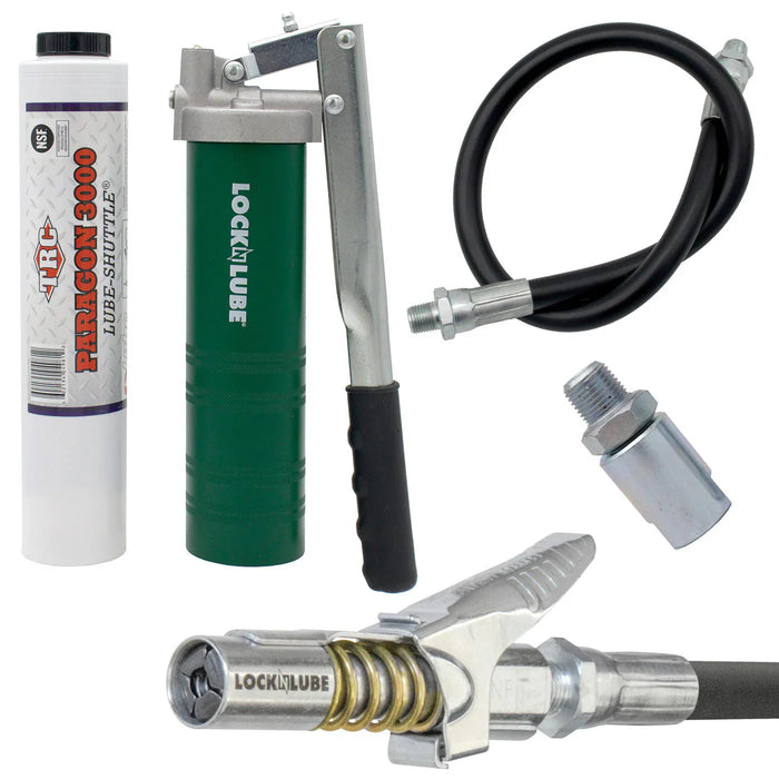 LOCKNLUBE Spin-On Lever Grease Gun Kit
