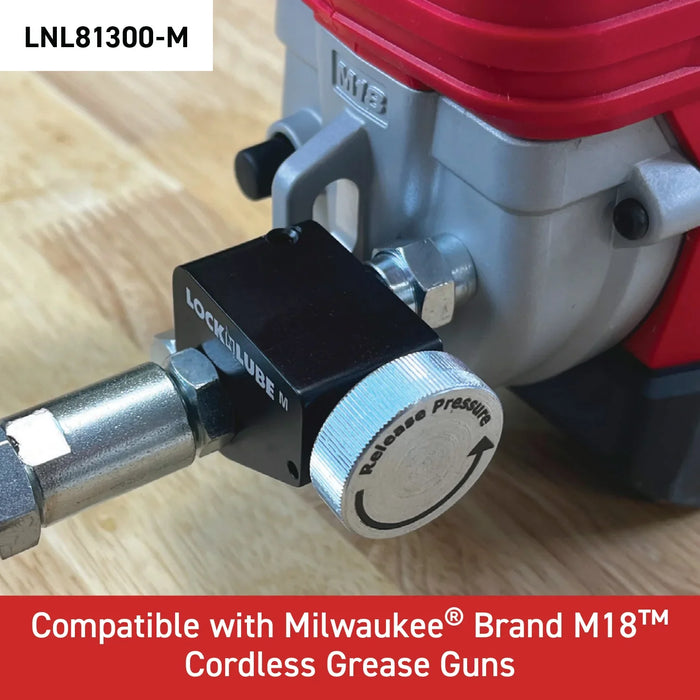 LOCKNLUBE Pressure Return Valve For Milwaukee Cordless Grease Guns