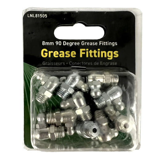 LOCKNLUBE Grease Fittings - 8mm 90 Degree Grease Fittings