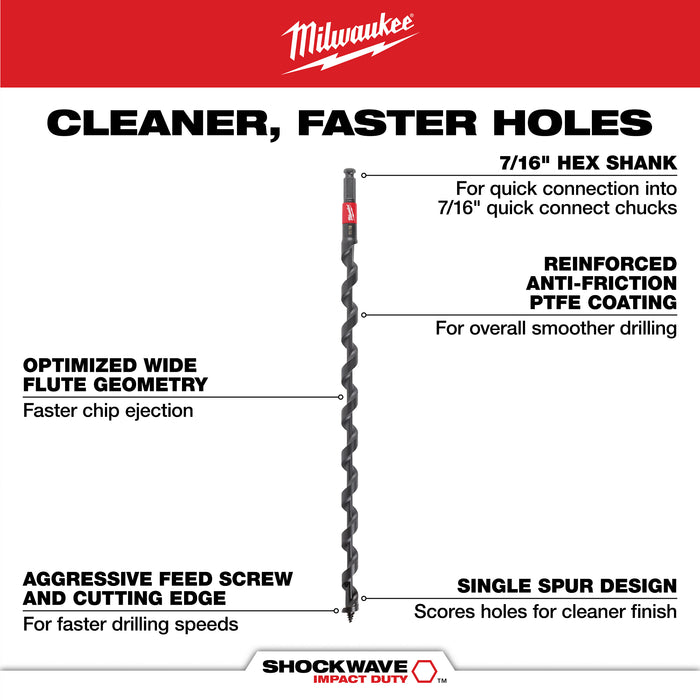 Milwaukee Impact Auger Bit 48-13-6803