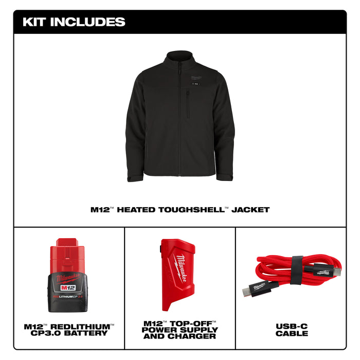 Milwaukee TOUGHSHELL JKT KIT - BLACK XL M100B-21XL