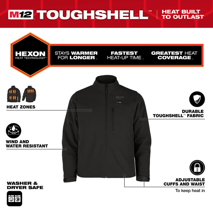 Milwaukee TOUGHSHELL JKT ONLY - BLACK XL M100B-20XL