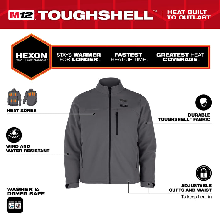 Milwaukee TOUGHSHELL JKT KIT - GRAY S M100G-21S