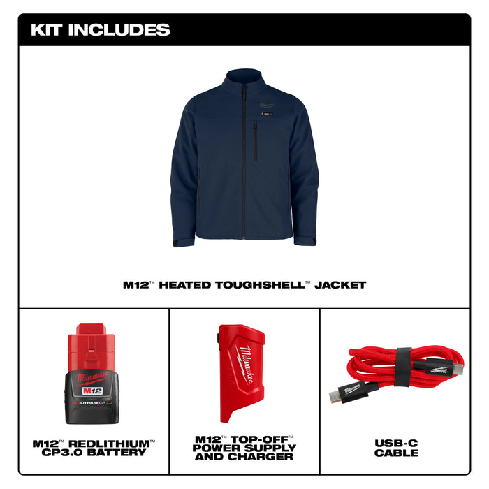 Milwaukee TOUGHSHELL JKT KIT - BLUE L M100U-21L