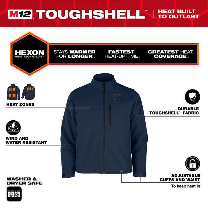 Milwaukee TOUGHSHELL JKT KIT - BLUE XL M100U-21XL
