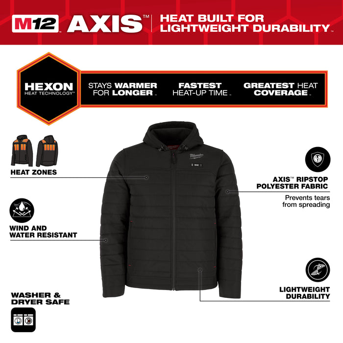 Milwaukee AXIS JACKET KIT - BLACK XL M102B-21XL