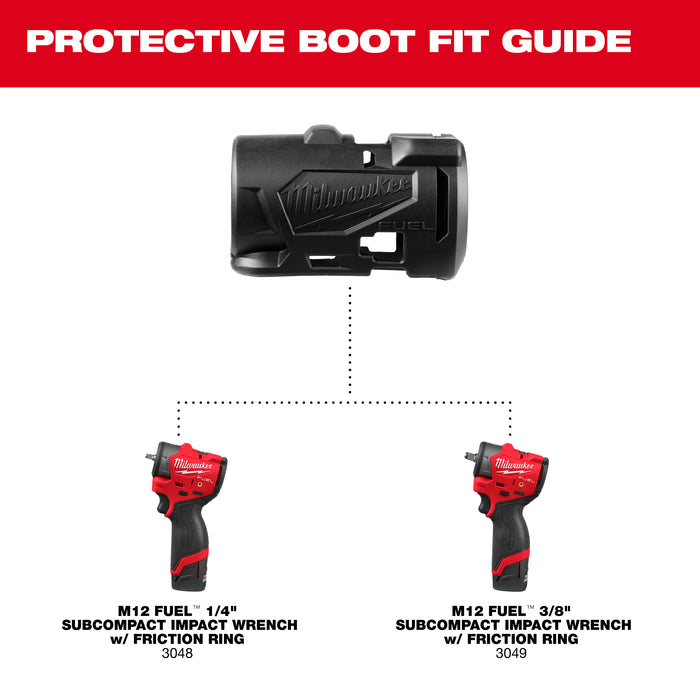 Milwaukee M12 FUEL™ 1/4" & 3/8" SCIW Boot 49-16-3049