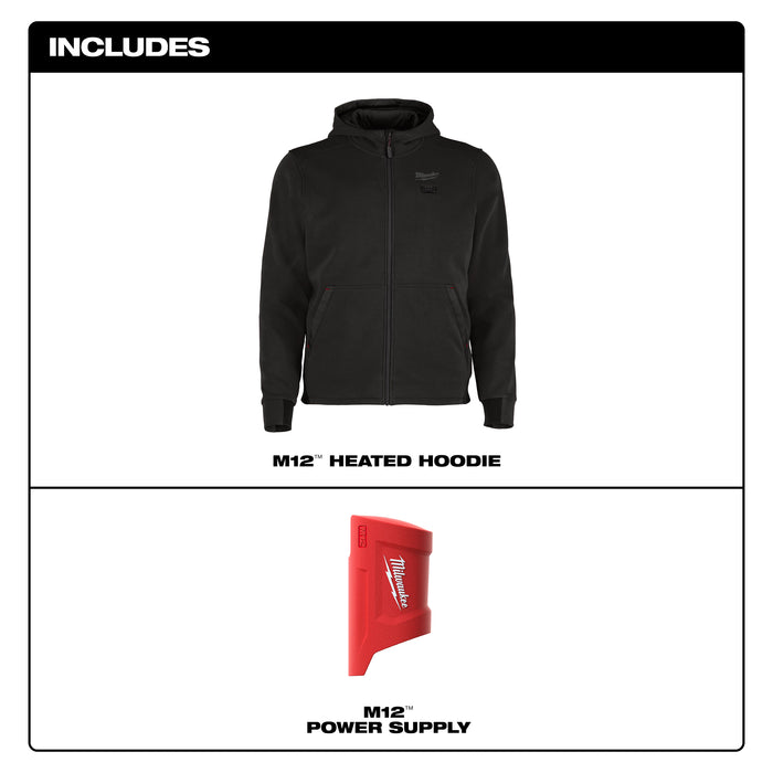 Milwaukee HEATED HOODIE ONLY - BLACK XL M200B-20S