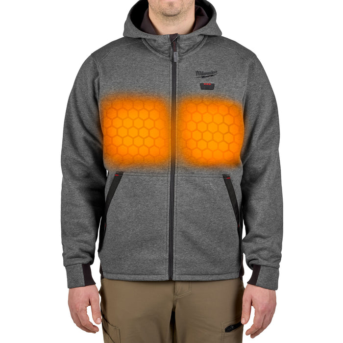 Milwaukee M12 Heated Hoodie Gray M12 System M200G-20L