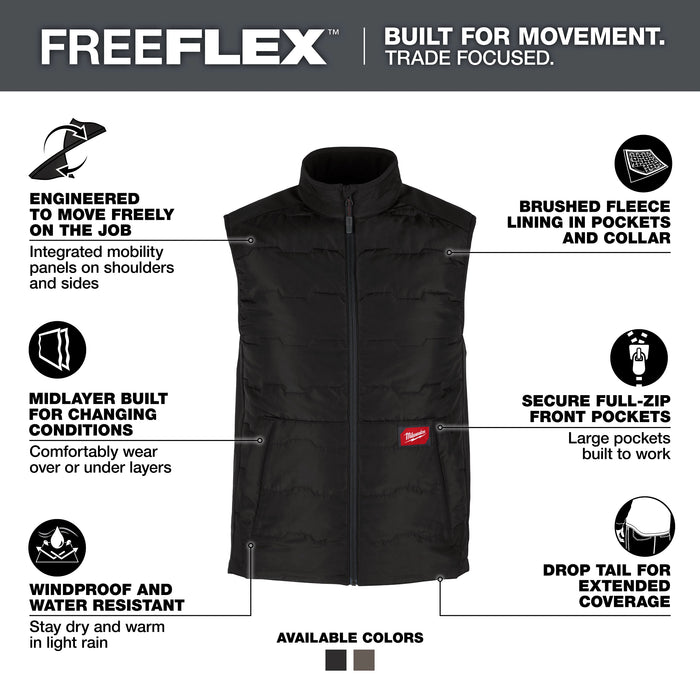 Milwaukee Men's FREEFLEX Vest - Black 3X M350B-3X