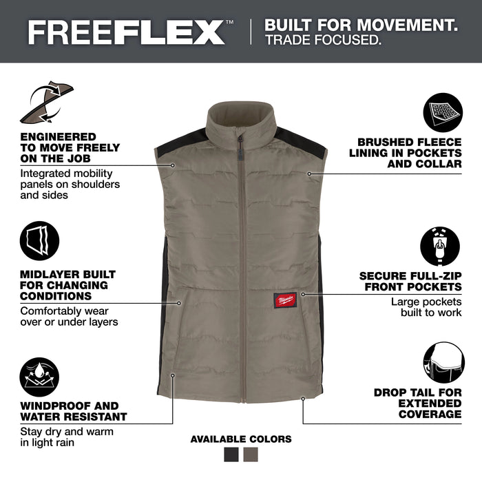 Milwaukee Men's FREEFLEX Vest - Brown XL M350N-XL