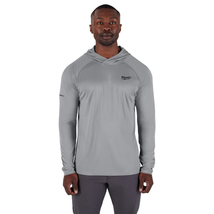 Milwaukee WORKSKIN Hooded Shirt - Gray 2X M550G-2X
