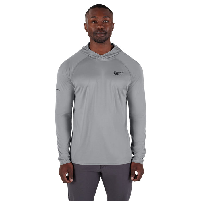 Milwaukee WORKSKIN Hooded Sun Shirt Gray 2X M550G-2X