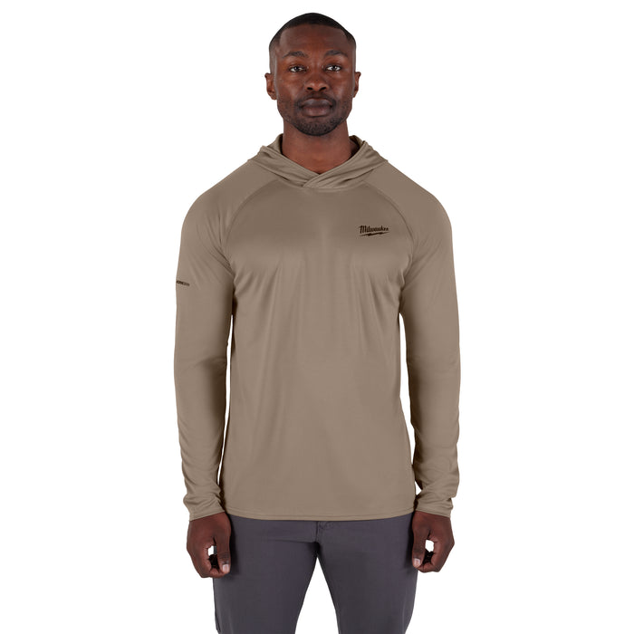 Milwaukee WORKSKIN Hooded Shirt - Sand 2X M550N-2X