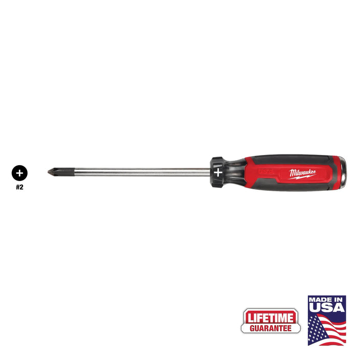 MILWAUKEE #2 Phillips 6" Cushion Grip Demolition Screwdriver