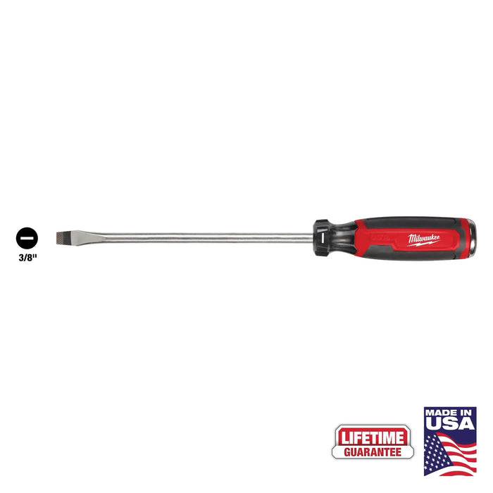 MILWAUKEE 3/8" Slotted 8" Cushion Grip Demolition Screwdriver