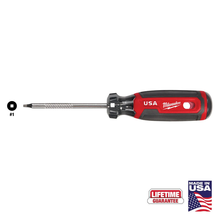 MILWAUKEE #1 Square 3" Cushion Grip Screwdriver