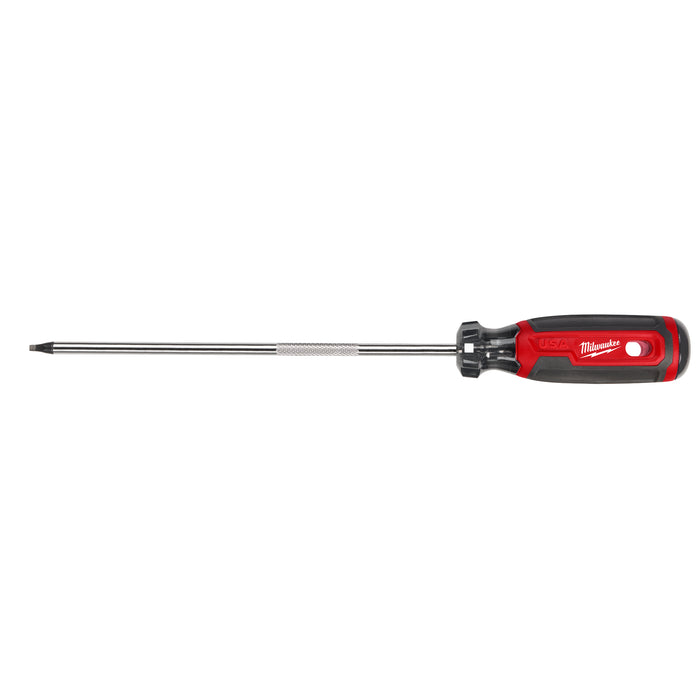 Milwaukee #2 Square 8" Cushion Grip Screwdriver (USA)