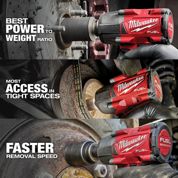 Milwaukee 3890-22 M18 FUEL 18V & M12 FUEL 12V Li-Ion Cordless 2-Tool Combo Kit 3890-22