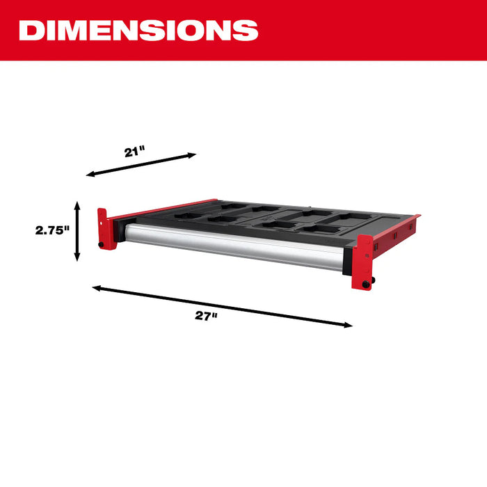 Milwaukee 48-21-8040 PACKOUT Rack Drawer Storage System w/ 50 lbs Capacity 48-21-8040