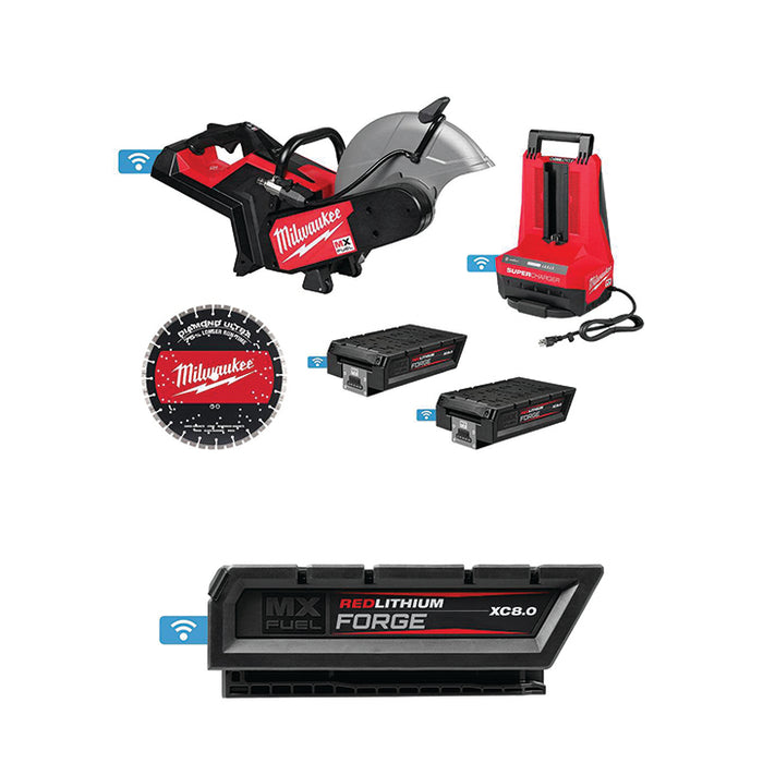 MILWAUKEE MX FUEL™ 14" Cut-Off Saw w/ RAPIDSTOP™ Kit & FREE MX FUEL™ REDLITHIUM™ FORGE™ XC8.0 Battery