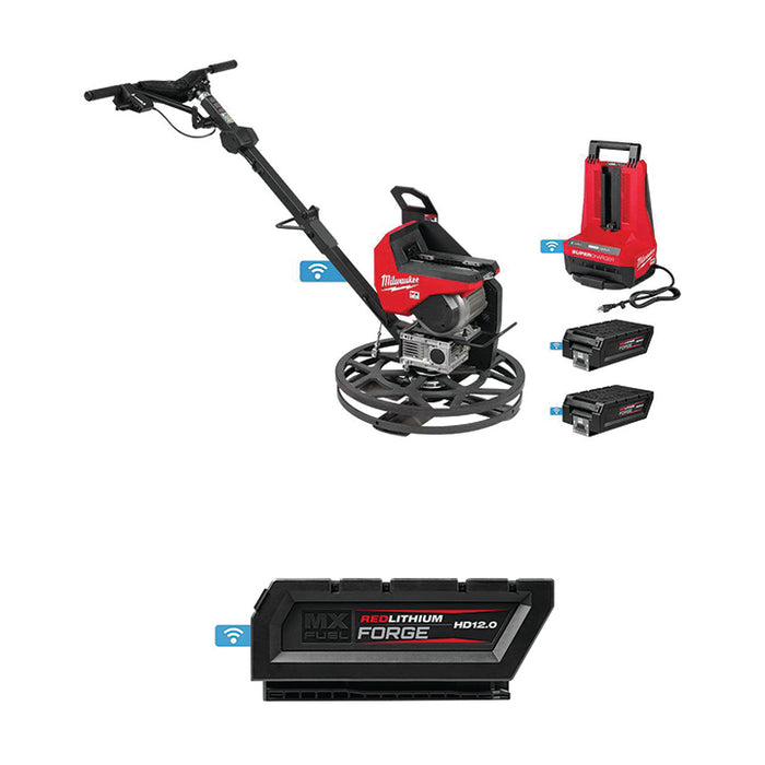 MILWAUKEE MX FUEL™ 24" Walk-Behind Edging Trowel Kit & FREE MX FUEL™ REDLITHIUM™ FORGE™ HD12.0 Battery