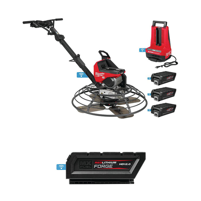 MILWAUKEE MX FUEL™ 36" Walk-Behind Trowel Kit & FREE MX FUEL™ REDLITHIUM™ FORGE™ HD12.0 Battery