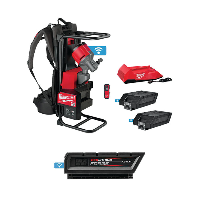 MILWAUKEE MX FUEL™ Backpack Concrete Vibrator Kit & FREE MX FUEL™ REDLITHIUM™ FORGE™ XC8.0 Battery