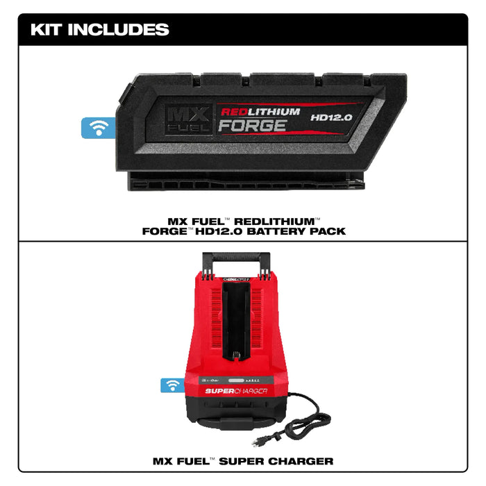 MILWAUKEE MX FUEL™ REDLITHIUM™ FORGE™ HD12.0 Kit de expansión de batería/supercargador
