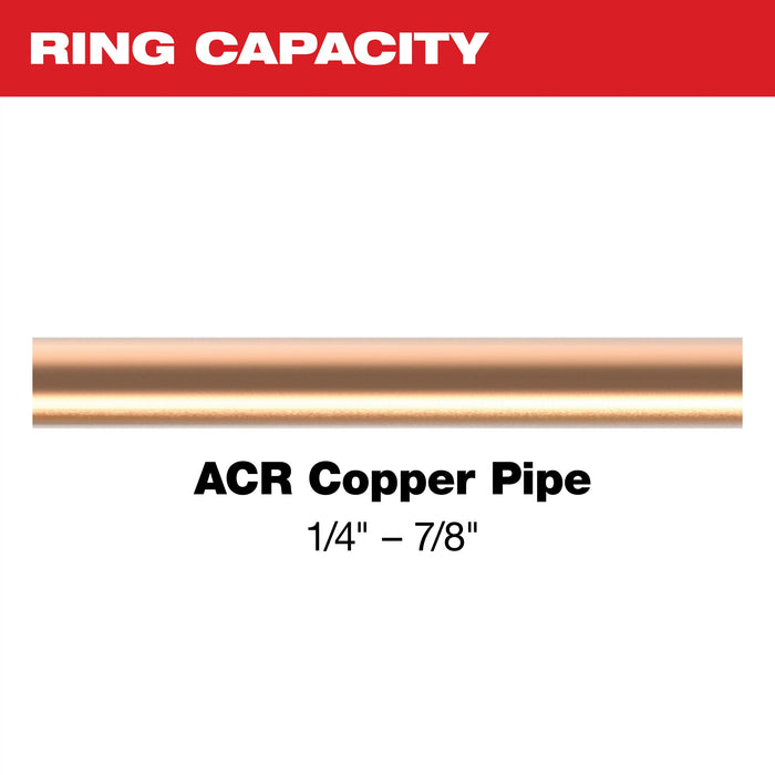 Milwaukee M12 FORCE LOGIC ACR Pivoting Press Ring 1/4" - 7/8" Kit 49-16-2461ZX