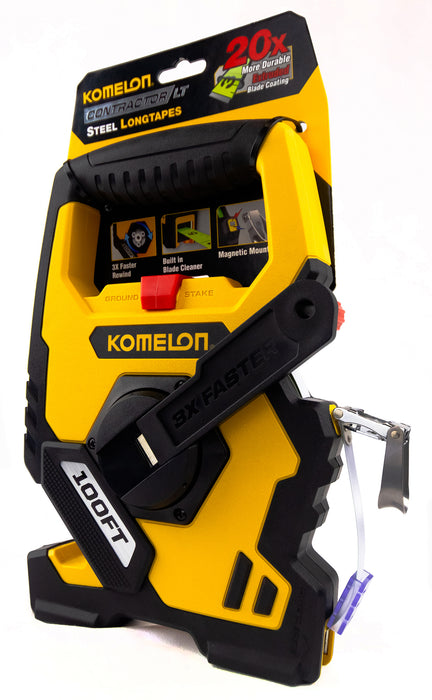 Komelon 100' Long Steel Open Reel with Extrusion Blade Coating