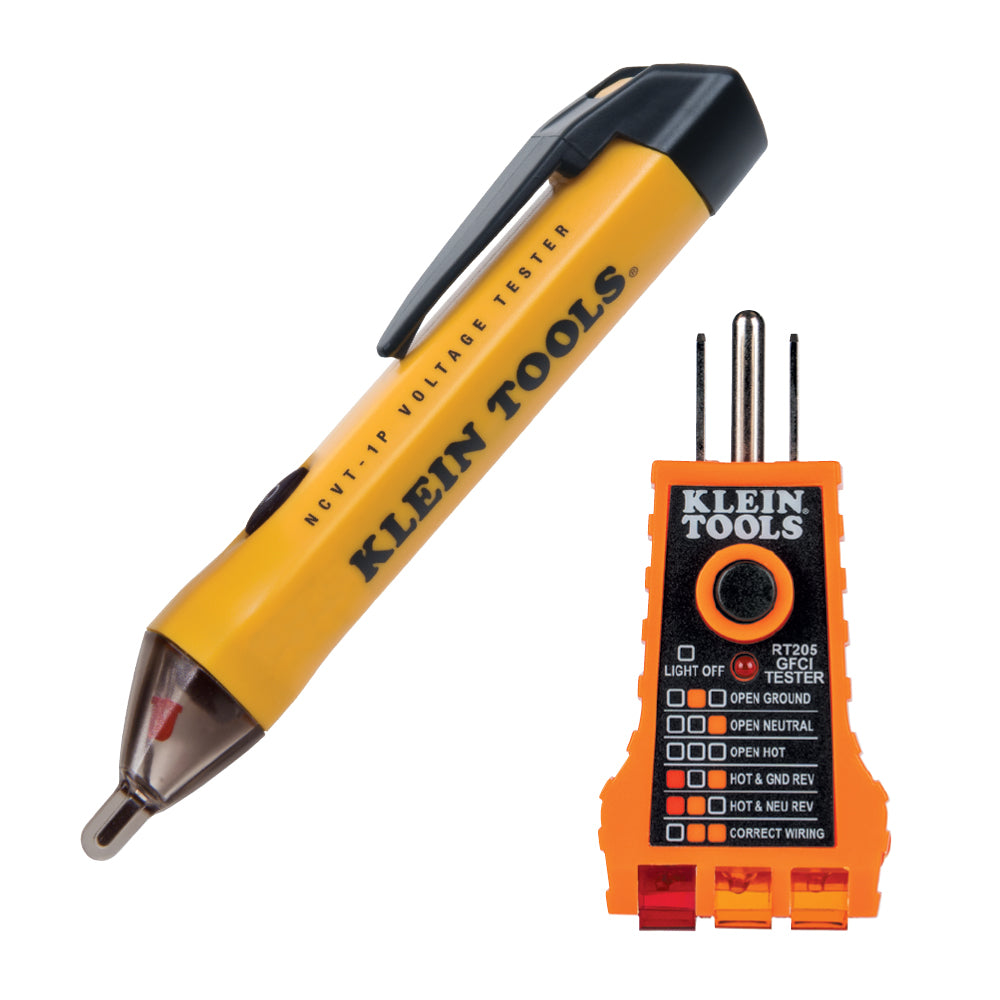 KLEIN TOOLS Non-Contact Voltage & GFCI Receptacle Test Kit