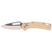 KLEIN TOOLS Drop Point Blade KTO Resurgence Knife w/ Sand Handle