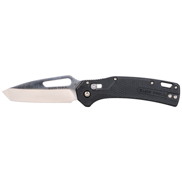 KLEIN TOOLS Tanto Blade KTO Resurgence Knife w/ Black Handle