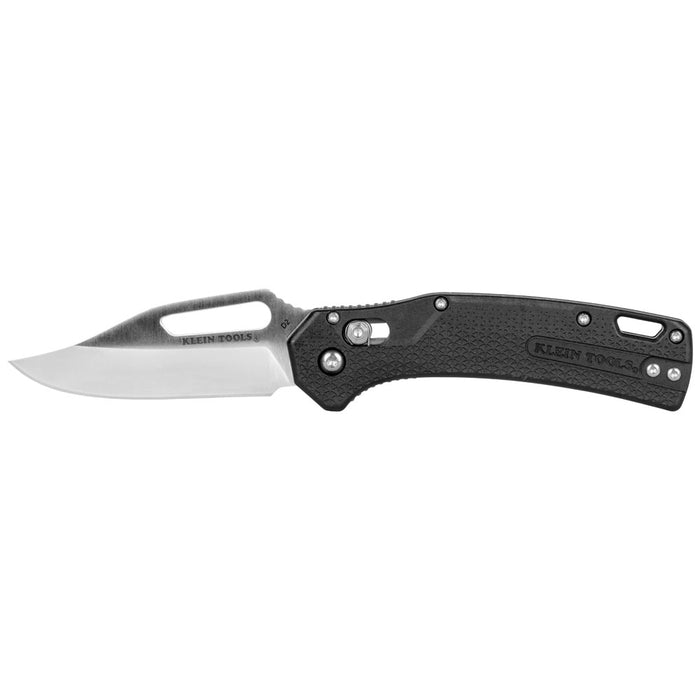 KLEIN TOOLS Clip Point Blade KTO Resurgence Knife w/ Black Handle