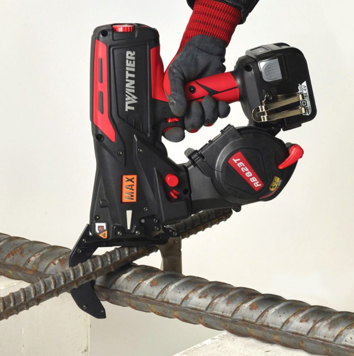 RB823T MAX X-Large Rebar Tying Tool up to #14 x #14 with 19ga wire