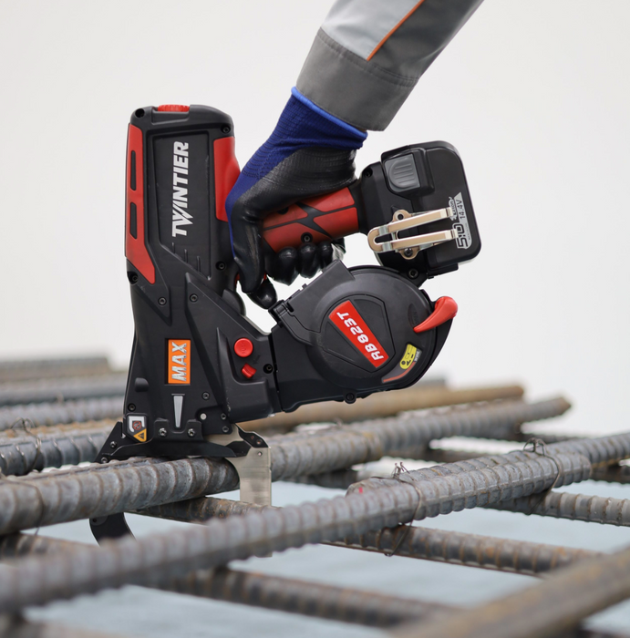 RB823T MAX X-Large Rebar Tying Tool up to #14 x #14 with 19ga wire