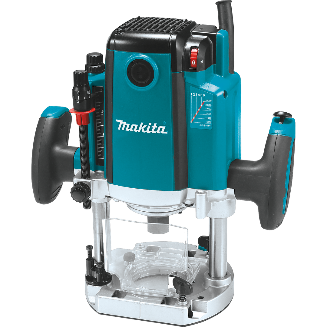 MAKITA 3‑1/4 HP* Plunge Router w/ Variable Speed