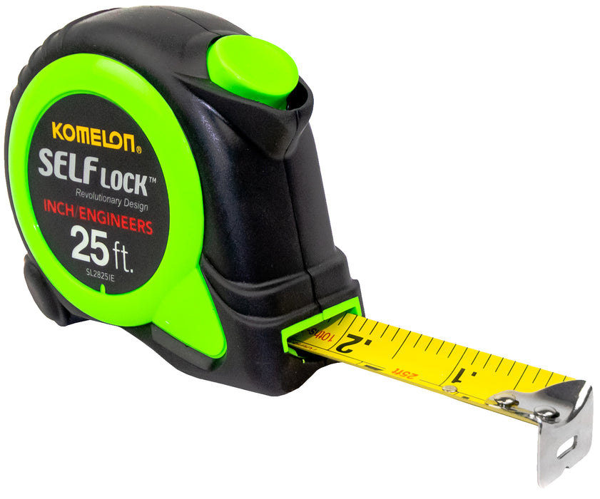 Komelon 25' x 1" Green Self-Lock - Inch/Engineer