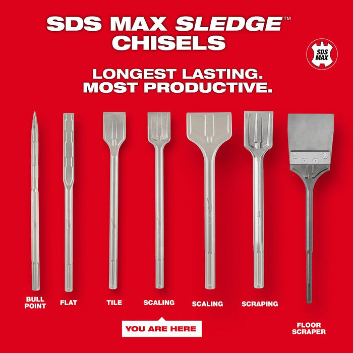 SDS MAX SLEDGE™ 2" Scaling Chisel