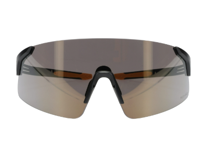 Site Boss Enhanced Coverage Frameless Safety Glasses, with Black Temples, Gold Mirror Plus Lens, and Anti-Scratch Coating 250-40-0007