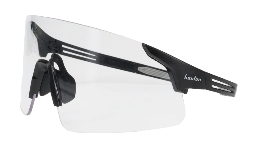 Site Boss Enhanced Coverage Frameless Safety Glasses, with Black Temples and Clear FogLess® 3Sixty™ Lens Coating  250-40-0520
