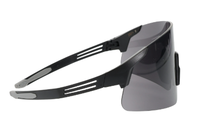 Site Boss Enhanced Coverage Frameless Safety Glasses, with Black Temples and Gray FogLess® 3Sixty™ Lens Coating  250-40-0521