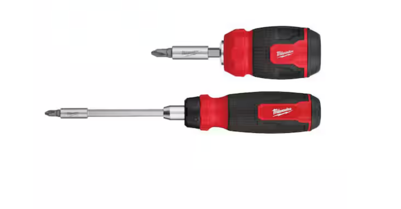 14-in-1 Ratcheting Multi-Bit Screwdriver and 8-in-1 Compact Multi-Bit Screwdriver (2-Pack)