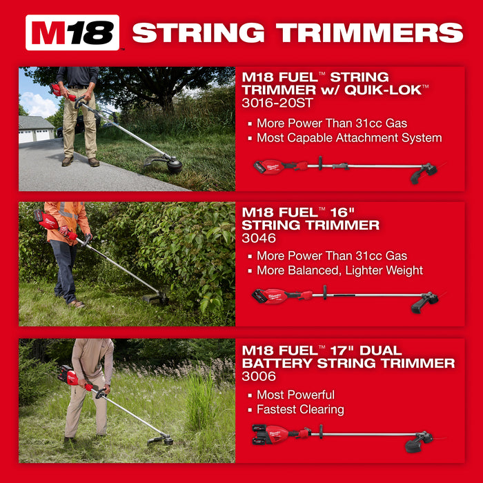 Milwaukee M18 FUEL 16" String Trmmr - Open 3046-20B
