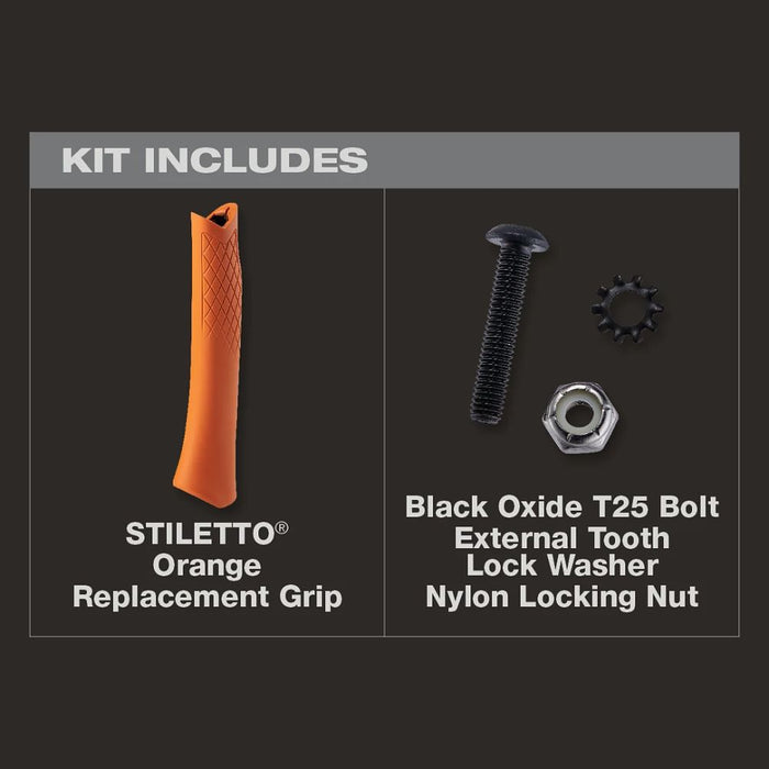 Milwaukee Tools STILETTO ORANGE CRVD REPL GRIP TBRG-O